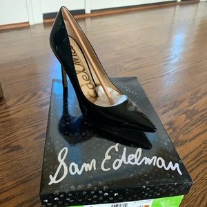 Sam Edelman Hazel Black Patent Heel